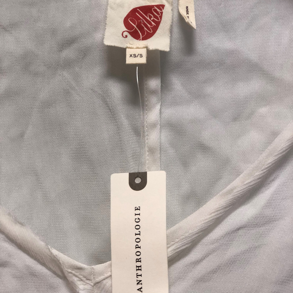 Anthropologie Lilka Sheer White Swing Cover-Up NWT - Picture 6 of 7